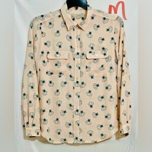 LOFT Floral Button-Up Blouse